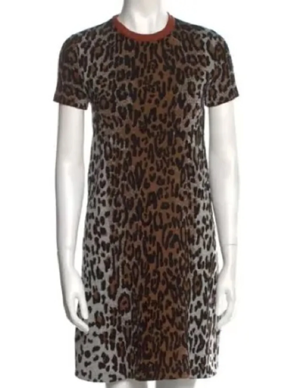 ‼️WOW‼️🖤🧡🤎Stella McCartney Leopard dress! IT 40 NWOT!